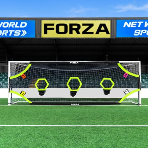 FORZA Pro+ Fußball-Zielwände [6 Größen] │ Mehrere Zielzonen │ Fußballtrainingsausrüstung (5m x 2m)