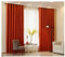 Mesnt Thermovorhang Hitzeschutz, Einfarbige Vorhänge für Schlafzimmer, Wohnzimmer, Fenster, Orange, 102 x 244 cm