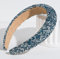 Serre-tête en cristal étincelant, Serre-tête étincelant, Serre-tête à la mode Bijoux de chapeau pour femmes, Serre-tête argenté tressé Fille(Bleu)