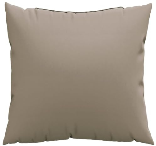vidaXL Sofakissen 4 STK., Zierkissen Kissen für Couch Sofa, Dekokissen Wasserabweisend, Couchkissen Weiche Polsterung für Außen Innen, Taupe Stoff