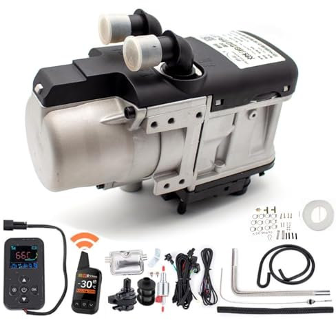 5 KW 24 V Hydronic Riscaldamento del liquido con telecomando, riscaldamento a combustibile liquido diesel, regolazione della temperatura, temporizzata, per barche, roulotte, autobus camper (Remote 700