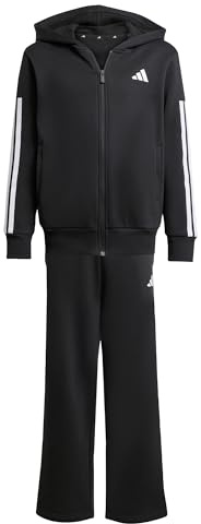 adidas Unisex Kinder Junior Hooded Fleece Tracksuit