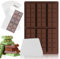 Jadesiegel Moules à Chocolat,Moule Silicone de 6 Cavités 1 Scraper + 100 Sac d'emballage,Moule à Tablette De Chocolat,Antiadhésifs Moule Silicone Chocolat pour Chocolat et Bonbons (carré)