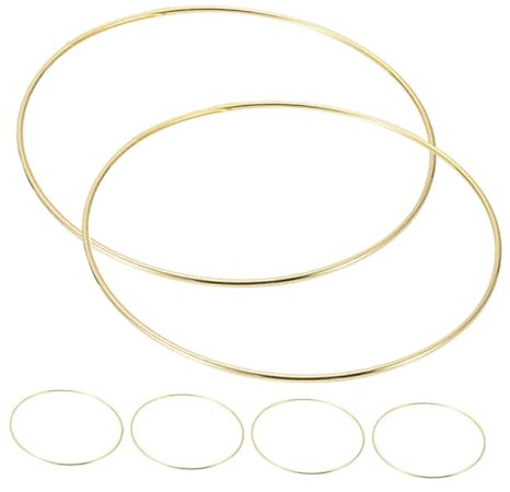 Cabilock 6stücke Goldene Eisenringe Für Und Bastelmaterial Für Hochzeiten Und Partys Hoops Für Kreativprojekte
