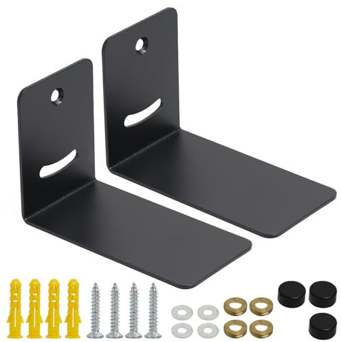 Supporto da Parete per Soundbar, Supporto per soundbar Supporti da Parete, Staffe Universali in Metallo per Altoparlanti TV, Kit di Montaggio Incluso, Compatibile con la Maggior Parte delle Soundbar