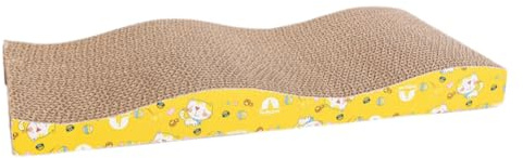 FPHADO Griffoir pour chat - Outil de meulage pour carton ondulé - Jouet à gratter - Coussin de canapé - Lit - Tampon de meulage des ongles en forme de vague