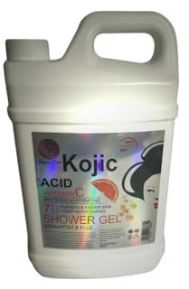 Gel Douche Éclaircissant Kojic Acid + Vitamine C – 2000 ml Hydratant, Unifiant & Raffermissant