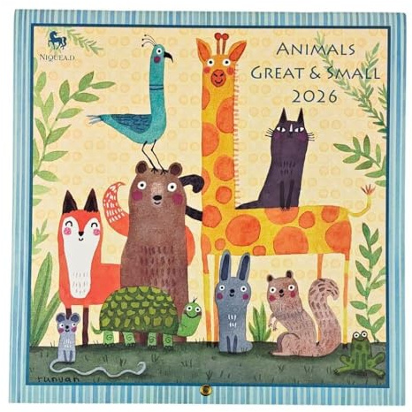 NIQUEA.D, Animals Great and Small 2026 Wall Calendar