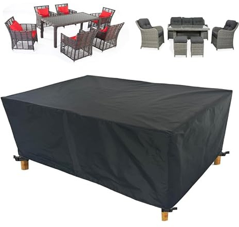 IUCUHE Gartenmöbelabdeckungen Winterfest,Schutzhülle für Gartenmöbel 75x75x75cm/LxBxH Wasserdicht Gartentisch Abdeckung,Rechteckig wasserdichte Abdeckfolie,wetterfest für den Außenbereich