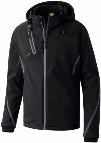 erima Kinder Softshelljacke Function, schwarz/anthrazit, 152, 906201