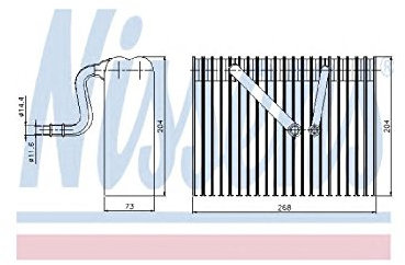NISSENS 92183 Verdampfer Klimaanlage Verdampfer Aluminium