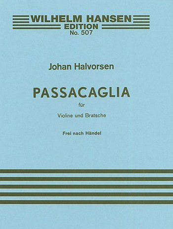 Passacaglia : für Violine und Viola Partitur und Stimmen Verlagskopie