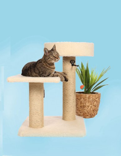 CLEVERCAT Kratzbaum Jasmin Made in Germany mit Ersatzteilnachkaufgarantie! 4586 (24)