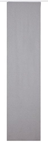 Elbersdrucke blickdichter Schiebevorhang Lino 07 grau 245 x 60 cm Flächenvorhang für Wohnzimmer Schlafzimmer Flur 190286