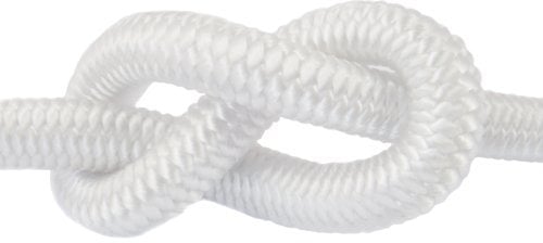 1m corda elastica gomma 6mm bianco