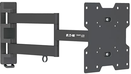 Eaton Tripp Lite Series Monitor Wall Mount with Arm Swivel, VESA Compatible with 17-42 TV Display, Full Motion Monitor Mount 180° Swivel & 15° Tilt, Mounting Hardware Included (DWM1742MA)