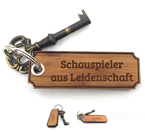 Mr. & Mrs. Panda Schlüsselanhänger Schauspieler - Geschenk, Diplom, Schenken, Geschenke, Taschenanhänger, Gravur, Studium, Glücksbringer