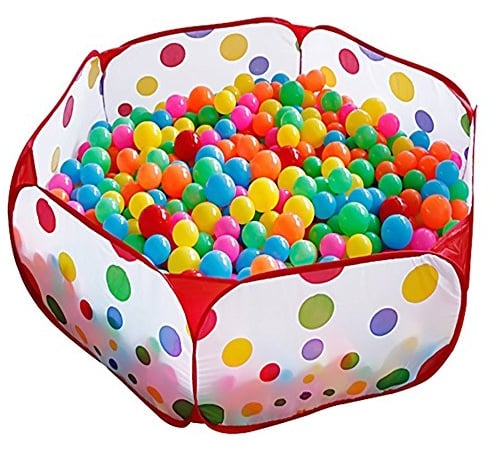 KUUQA Bällebad Bällepool mit Aufbewahrungstasche für Kinder, Haustiere 100CM (Bälle Nicht im Lieferumfang enthalten)