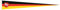 U24 Langwimpel Niedersachsen Fahne Flagge Wimpel 150 x 40 cm Premiumqualität