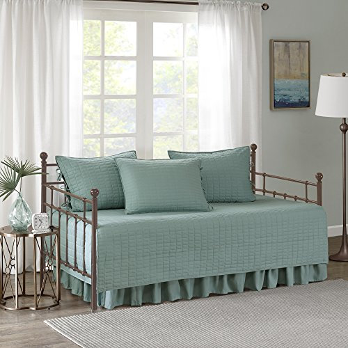 Comfort Spaces Daybed Set, Fabric, Sage Green, 75x39