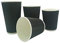 We Can Source It Ltd - 8oz. Black Ripple Paper Cups - Eco-Friendly Drinkware 100% Biodegradable Compostable Recyclable - Great for Tea, Coffee, Hot Drinks - 500 Pack