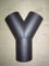 RACCORDO A Y NERO SP 1,2 mm PER DOPPIA CANALIZZAZIONE ARIA STUFA E CAMINI (60 mm)