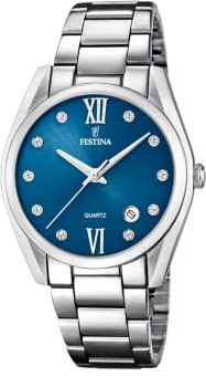 Montre FESTINA pour Femme F16790/C Boyfriend Boîtier en Acier Inoxydable Gris Bracelet en Acier Inoxydable Gris