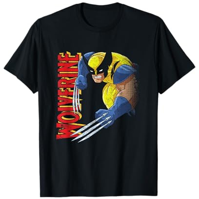 Marvel X-Men Wolverine 90s Animated Series T-Shirt
