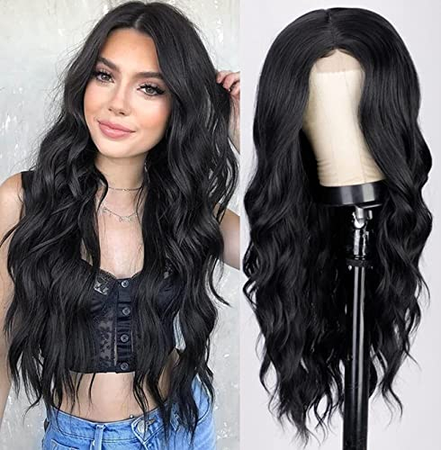 Perücke Schwarz Damenperücke Lang Locken Natürlich Wig/Für Frauen Alltag Anime Cosplay Kostümparty Halloween Karneval Nein Lace 019G