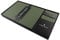 Lara May Collection Recycled Leather Placemats Set of 8 with Coaster Anti Slip Place Mats for Dining Table, Stain Heat Resistant Wipeable, Olive Green
