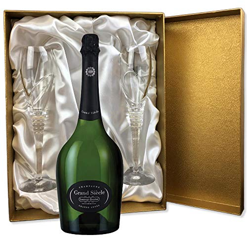 Laurent Perrier Grand Siecle Champagne in Gold Presentation Set With Flutes 75cl 12.5% abv