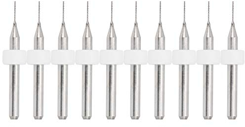 10 pièces 0.4mm embouts de forage de buse d'aiguille de nettoyage, accessoire de forets en carbure de tungstène pour imprimante 3D