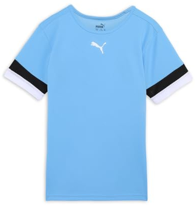 PUMA Teamrise Jersey Jr, Shirt Unisex - Bambini e ragazzi, Team Light Blue-Puma Black-Puma White, 152