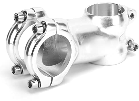 SUNGOOYUE Fahrrad Vorbau Passend für 31,8 Mm / 1,3 Zoll Lenker, Aluminiumlegierung Fahrradlenker Vorbau für Rennräder Mountainbikes Silber