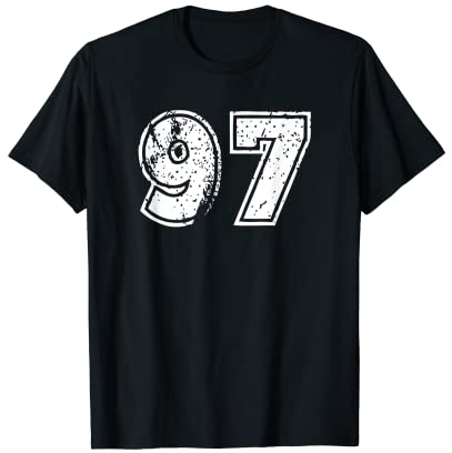 Nummer 97 Sportspieler Uniform Nummer Trikot Club Team T-Shirt