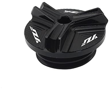 Motorrad Aluminium öldeckel Schraube Filter Cap Tank Abdeckungen Für Yamaha YZF R1 R3 R6 R7 R1M R1S R6S R125 R25 R15 (Schwarz)