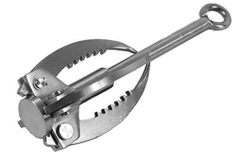 Grappling Hook Stainless Steel Folding Grappling Hook Rock Climbing Claw Survival Tools Equipment for Outdoor Climbing Hiking