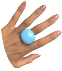 Uarein Mehrfarbige Harzringe aus Kunstharz, übertriebene transparente Acrylringe für Fingerknöchel, geometrischer Schmuck, Geschenke für Frauen