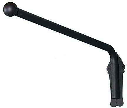 Tringle à rideaux de fenêtre avec bras pivotant pour charge lourde, 40 kg, diamètre : 25 mm, tringle à rideaux pour cuisine, salle de bain, noir. (90CM)