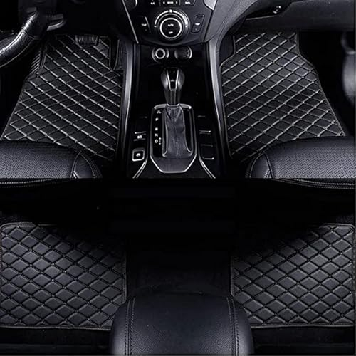 buhb Custom Auto FußMatten für BMW 4er F32 F33 F36 G22 G23 G26 LHD, Auto Leder Fussmatten, Allwetter rutschfeste wasserdichte Fussmatten, Automatten Teppiche Interieur ZubehöR,B Black