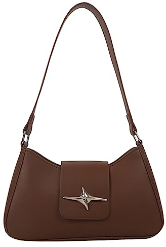 TIAASTAP Handtasche Damen Klein Umhängetasche Leder Hobo Bag Tasche Klein Vintage y2k Schultertasche 90s Women's Shoulder Bag mit Reißverschluss Clutch Geldbörse Coole Sachen für Teenager Mädchen