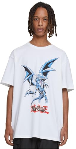 Mister Tee Herren Yu-Ghi-Oh Blue Eyes White Dragon Heavy Oversize Tee