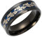 YAHOYA Bague Dragon Chinois Rétro Style National Chinois Titane Bague En Acier Bleu, Noir Emballage Indépendant