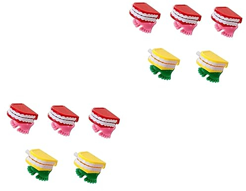BESTonZON 10 STK Uhrwerk Spielzeug Zahnspielzeug für Kinder Babygeschenke für Babys Partyzubehör Spielzeuge Geschenke für kleine Geschenke Laufendes Spielzeug Weihnachten