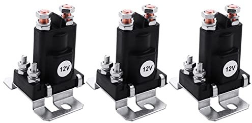Duales Batterie-Trennrelais, Start Ein/Aus, 4-polig, 500 A, 12 V, for Auto-Netzschalter Elektronisches Zubehör(Size:3pcs)