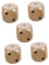 HEMOTON 5St große Würfel taschenspiele Pocket Game brettspielr Spiele für Familien Board gamees Holzspiel holzwürfel Spielzeug Spielwürfel aus Holz Spiel Requisiten Würfel-Layouts Würfeln
