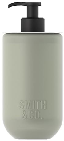 The Aromatherapy Co. - Smith & Co. 400ml Hand & Body Wash Refillable Glass Bottle - Amber & Freesia | Kakura Plum Oil & Marula Oil Skin Cleanser - Vegan & Cruelty-Free/Made in New Zealand.
