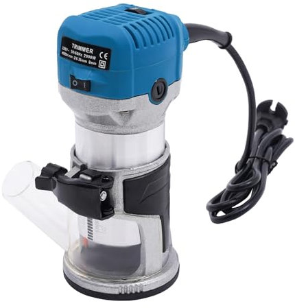 Oberfräse Trimmer Einhandfräse Kantenfräse Holz Fräse Multifunktionsfräse 2200W Kompaktes Router-Kit,Trimmer-Router-Werkzeug für Schnitzen Fräsen MDF