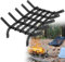 HENGMEI Grille de cheminée, étagère en fonte, grille de cheminée, grille de cheminée, grille de feu, grille de cheminée, support de bois de chauffage avec barres pour cheminée intérieure, outils