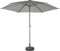 sweeek - Parasol droit rond Ø300cm - Touquet Kaki - mât central en aluminium orientable et manivelle d'ouverture